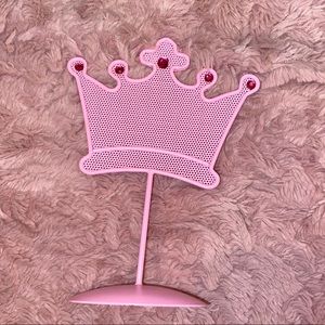 Pink Crown Earring Holder